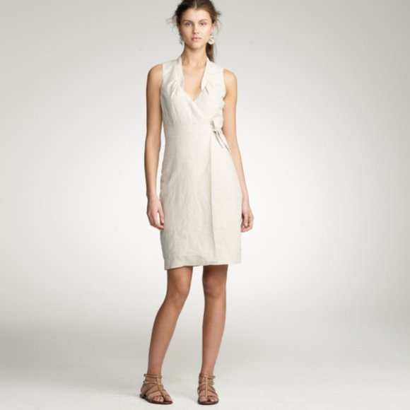 J.Crew Sleeveless Linen Dress Coral Size 6 - Picture 2 of 3